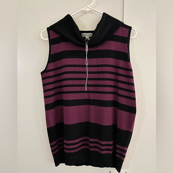 Joseph A. Sleeveless Cowl Neck Sweater Size L - Picture 1 of 3